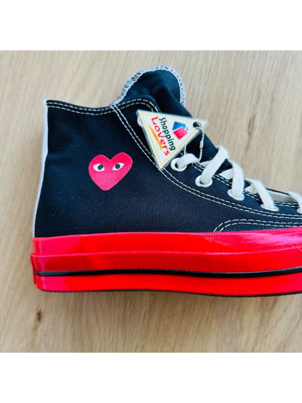 ⭐CONVERSE CDG Hearts Chuck 70 Comme des Garcons Sz 10 Mens Shoes Sneaker A01793C - Picture 7 of 9